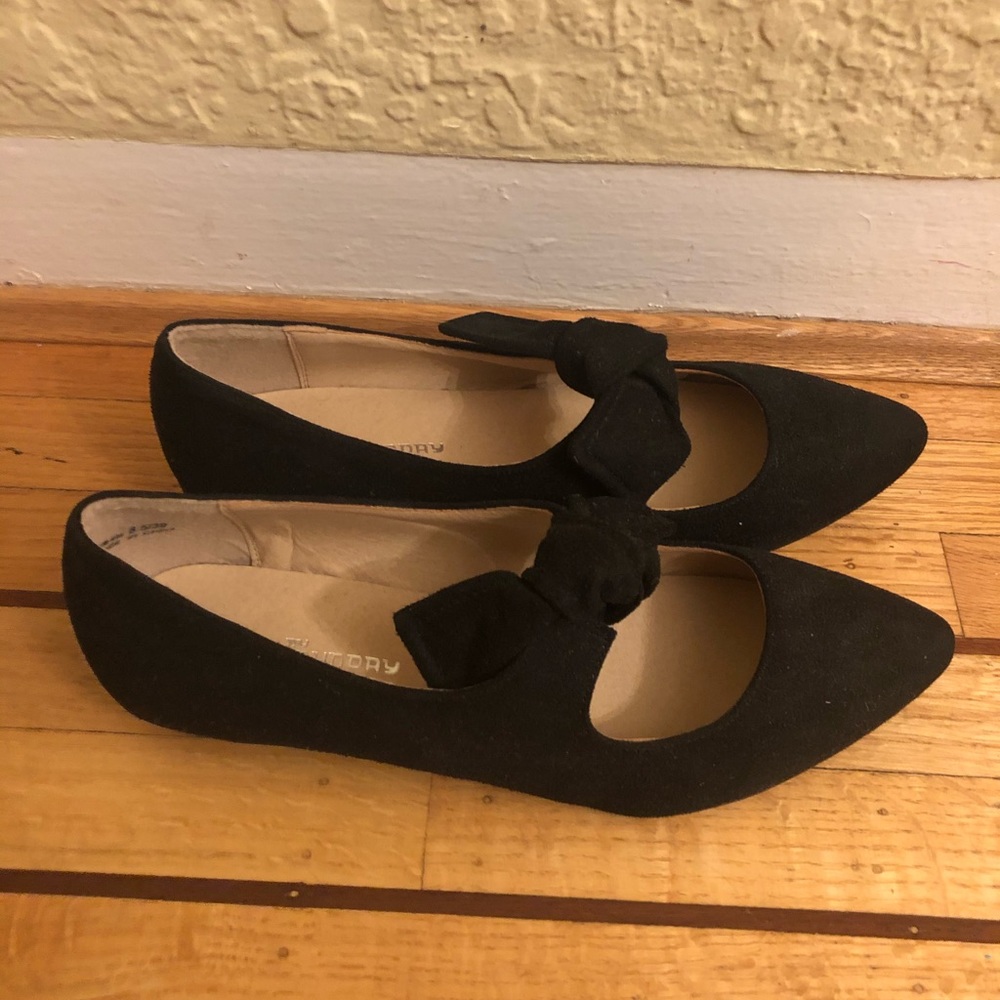 Chinese Laundry Black Flat Shoes 8.5